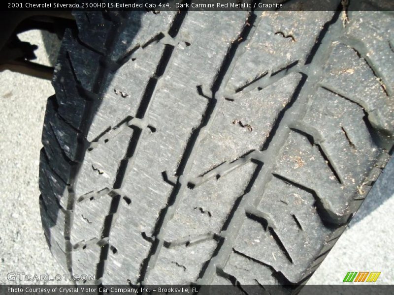 Dark Carmine Red Metallic / Graphite 2001 Chevrolet Silverado 2500HD LS Extended Cab 4x4