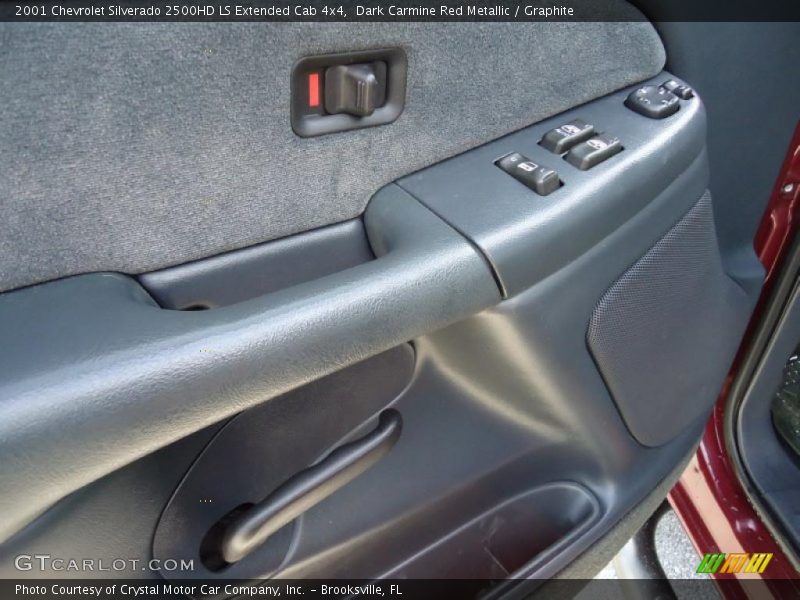 Dark Carmine Red Metallic / Graphite 2001 Chevrolet Silverado 2500HD LS Extended Cab 4x4