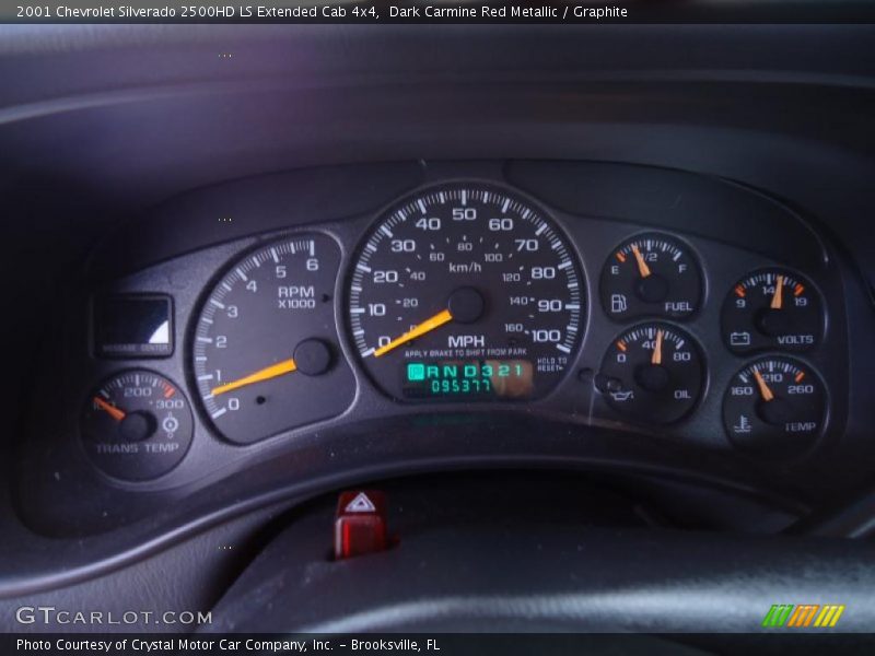  2001 Silverado 2500HD LS Extended Cab 4x4 LS Extended Cab 4x4 Gauges