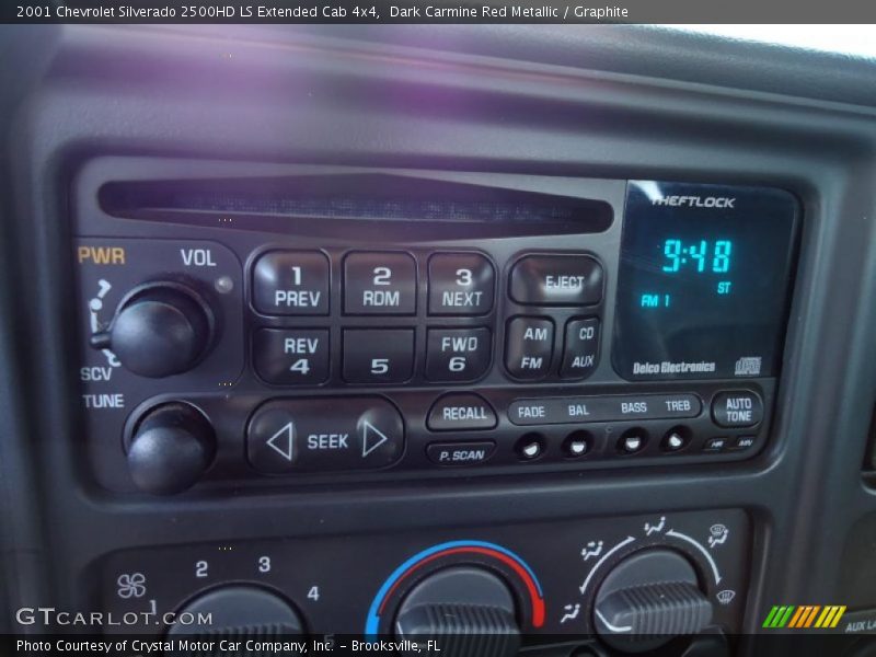 Controls of 2001 Silverado 2500HD LS Extended Cab 4x4
