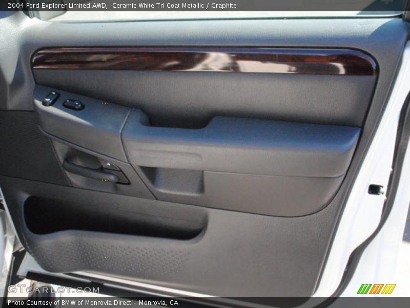 Ceramic White Tri Coat Metallic / Graphite 2004 Ford Explorer Limited AWD