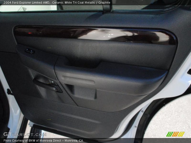 Ceramic White Tri Coat Metallic / Graphite 2004 Ford Explorer Limited AWD