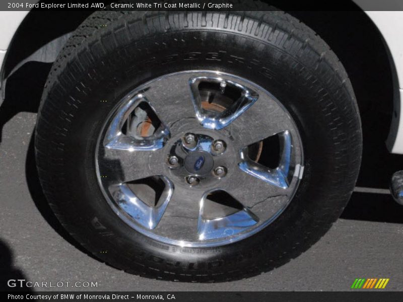 Ceramic White Tri Coat Metallic / Graphite 2004 Ford Explorer Limited AWD