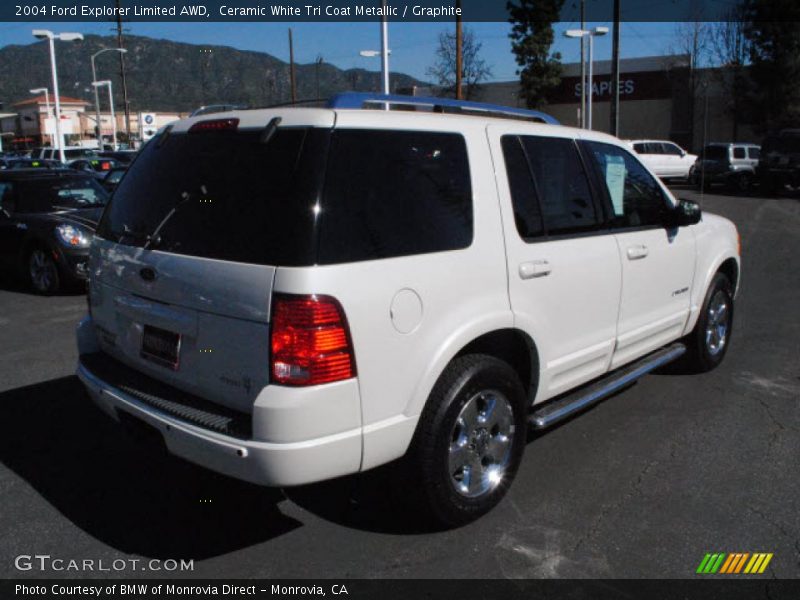 Ceramic White Tri Coat Metallic / Graphite 2004 Ford Explorer Limited AWD
