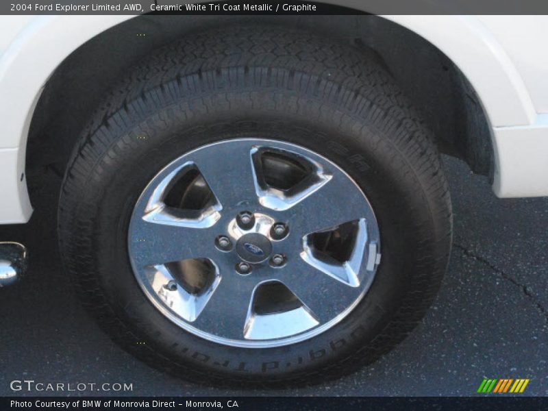 Ceramic White Tri Coat Metallic / Graphite 2004 Ford Explorer Limited AWD