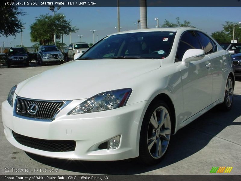 Starfire White Pearl / Light Gray 2009 Lexus IS 250