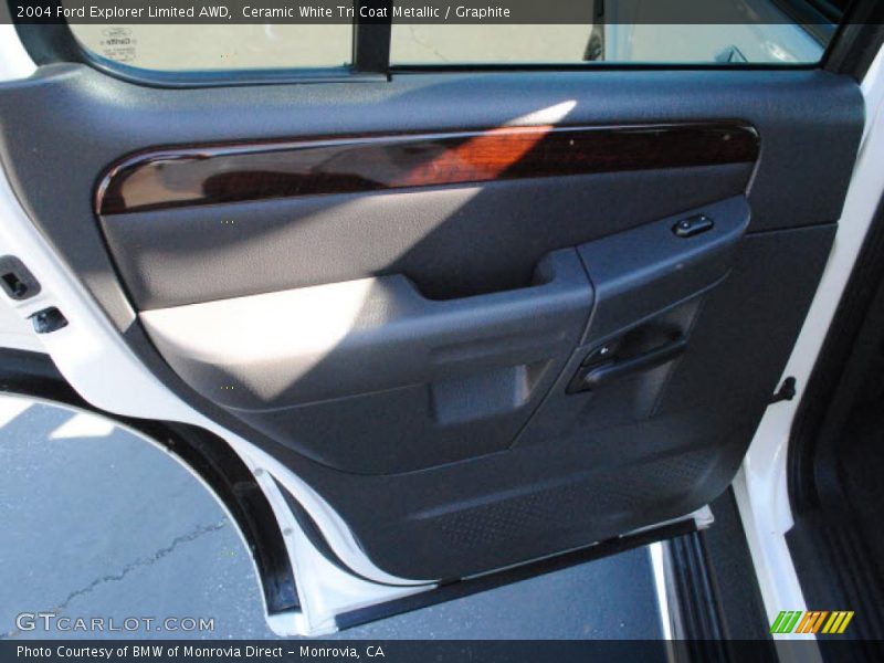 Ceramic White Tri Coat Metallic / Graphite 2004 Ford Explorer Limited AWD