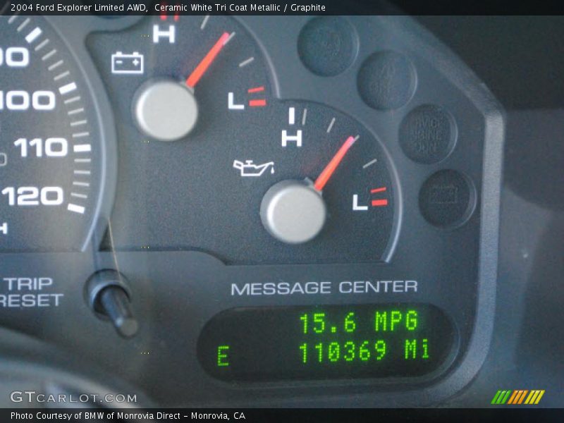 Ceramic White Tri Coat Metallic / Graphite 2004 Ford Explorer Limited AWD