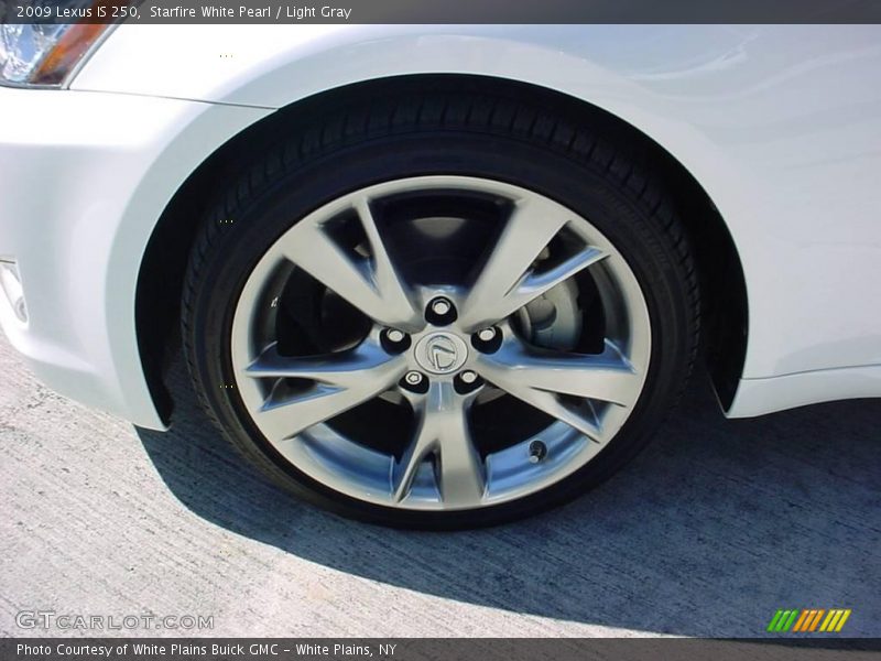 Starfire White Pearl / Light Gray 2009 Lexus IS 250