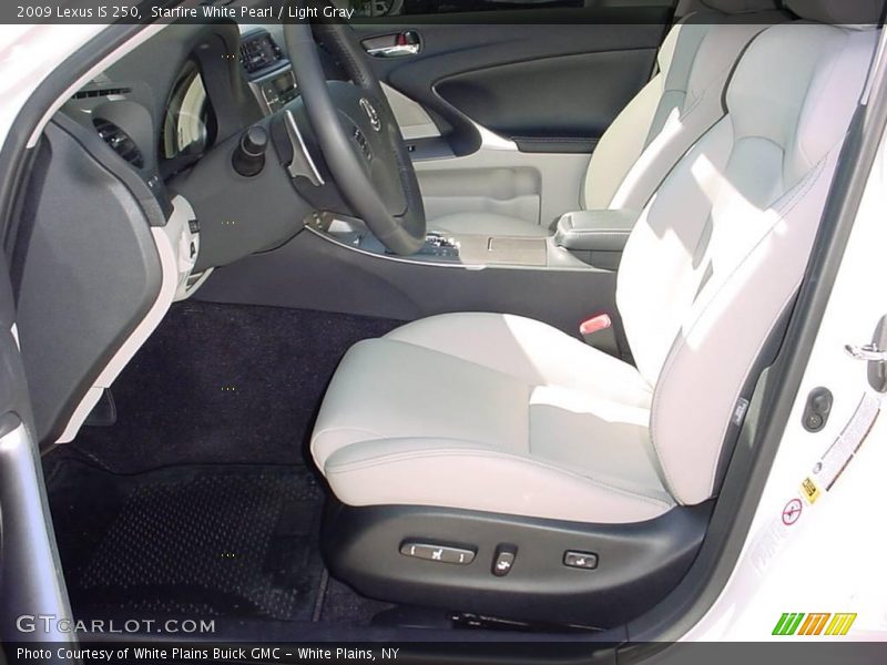 Starfire White Pearl / Light Gray 2009 Lexus IS 250
