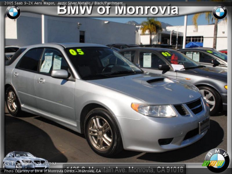 Arctic Silver Metallic / Black/Parchment 2005 Saab 9-2X Aero Wagon