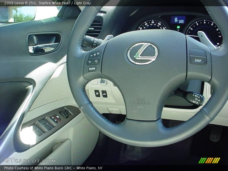 Starfire White Pearl / Light Gray 2009 Lexus IS 250