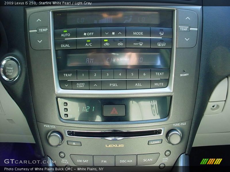 Starfire White Pearl / Light Gray 2009 Lexus IS 250