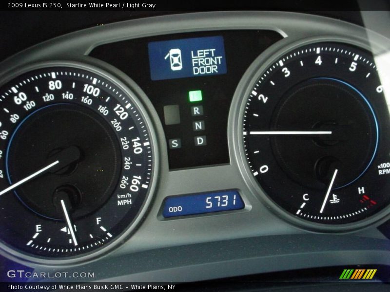 Starfire White Pearl / Light Gray 2009 Lexus IS 250
