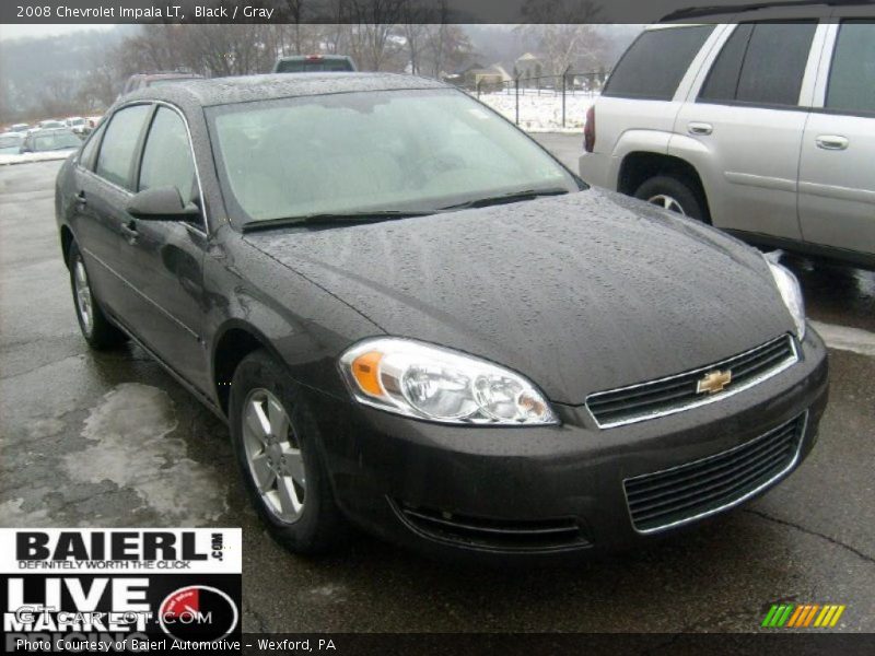 Black / Gray 2008 Chevrolet Impala LT
