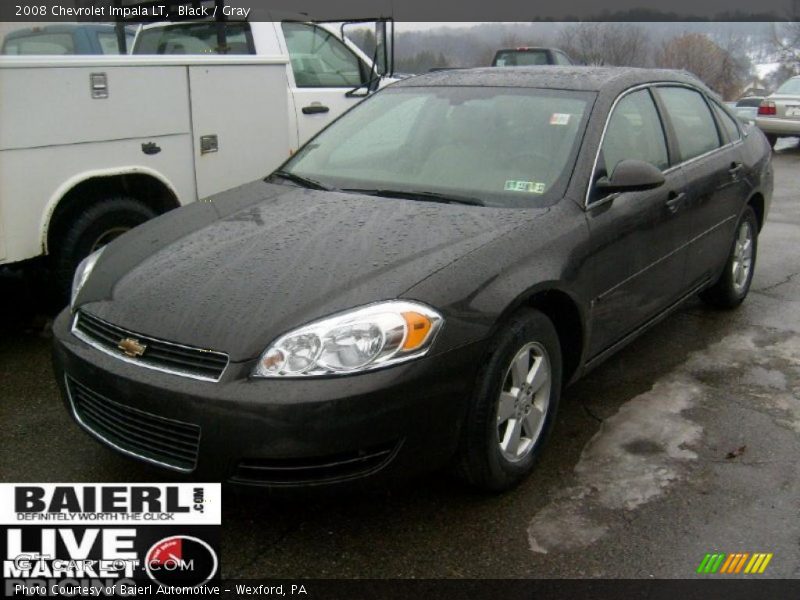 Black / Gray 2008 Chevrolet Impala LT