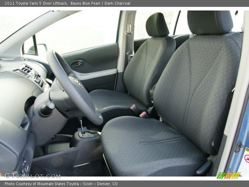  2011 Yaris 5 Door Liftback Dark Charcoal Interior