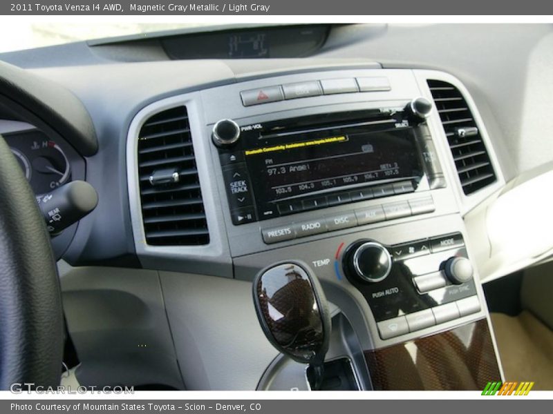 Magnetic Gray Metallic / Light Gray 2011 Toyota Venza I4 AWD