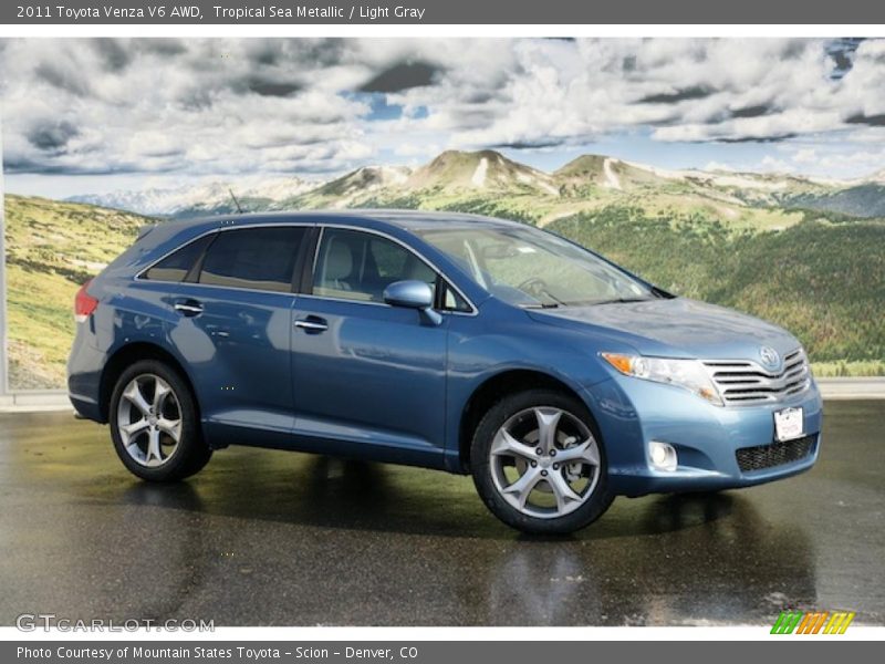 Tropical Sea Metallic / Light Gray 2011 Toyota Venza V6 AWD