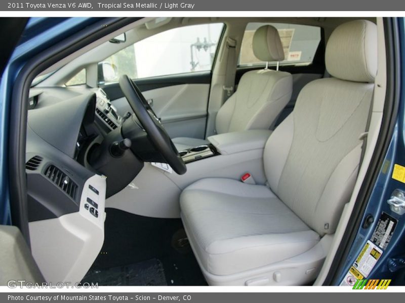 Tropical Sea Metallic / Light Gray 2011 Toyota Venza V6 AWD