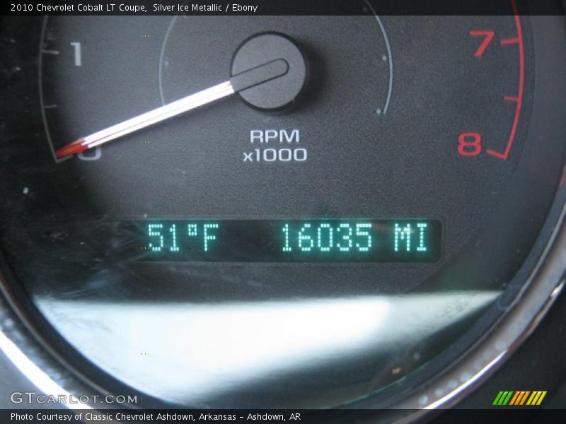 Silver Ice Metallic / Ebony 2010 Chevrolet Cobalt LT Coupe