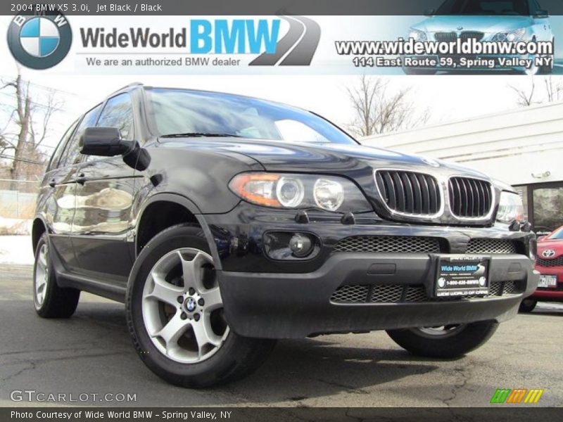 Jet Black / Black 2004 BMW X5 3.0i