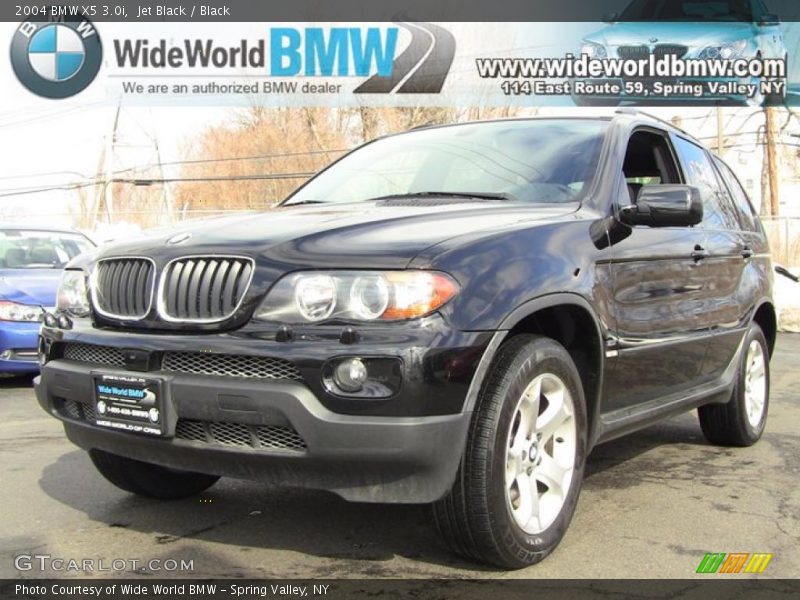 Jet Black / Black 2004 BMW X5 3.0i