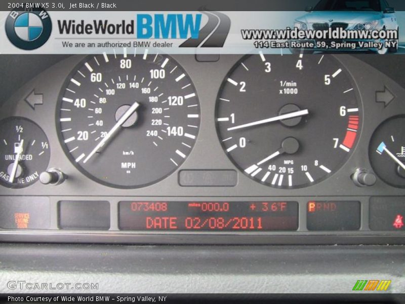 Jet Black / Black 2004 BMW X5 3.0i
