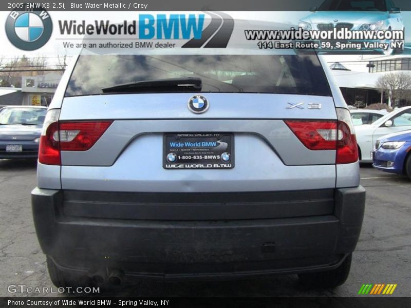 Blue Water Metallic / Grey 2005 BMW X3 2.5i