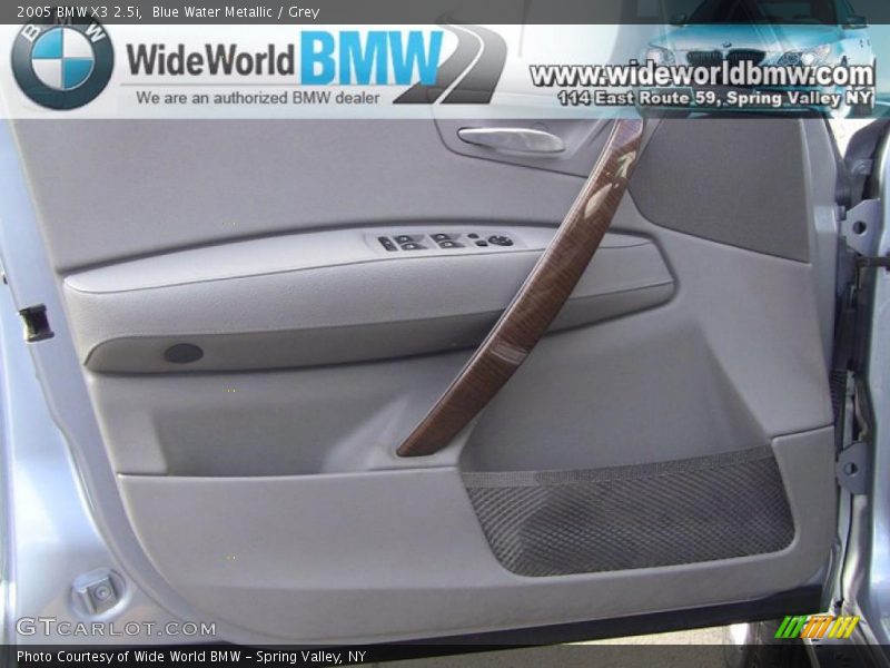 Blue Water Metallic / Grey 2005 BMW X3 2.5i