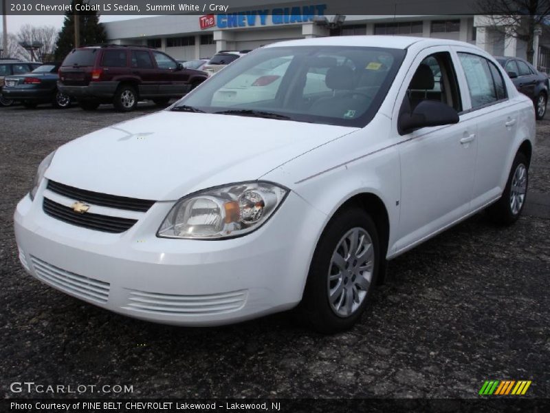 Summit White / Gray 2010 Chevrolet Cobalt LS Sedan