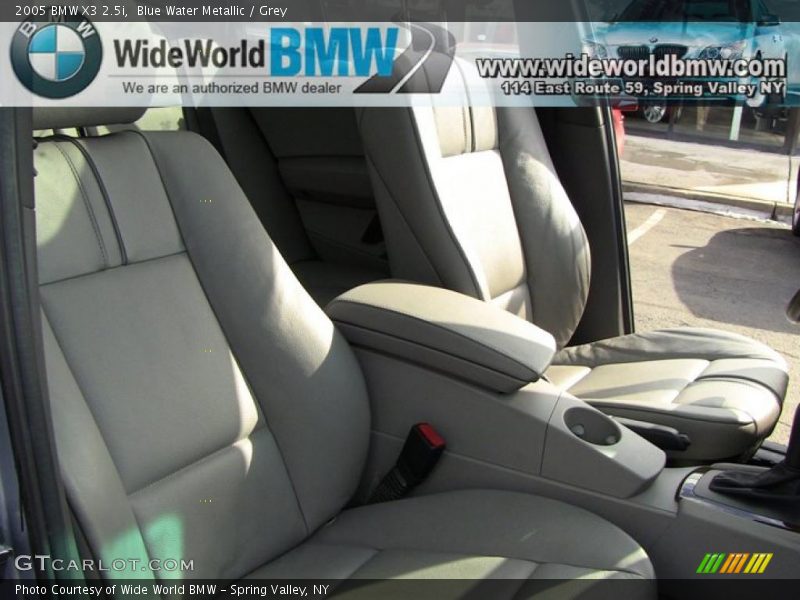 Blue Water Metallic / Grey 2005 BMW X3 2.5i
