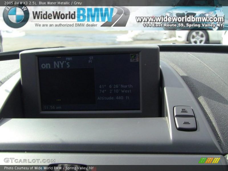 Blue Water Metallic / Grey 2005 BMW X3 2.5i