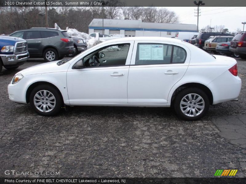 Summit White / Gray 2010 Chevrolet Cobalt LS Sedan