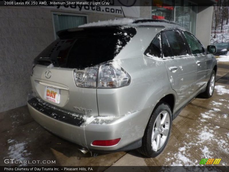 Millenium Silver Metallic / Light Gray 2008 Lexus RX 350 AWD