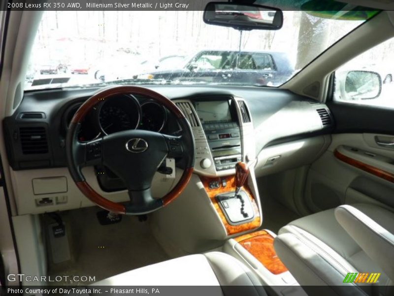 Millenium Silver Metallic / Light Gray 2008 Lexus RX 350 AWD