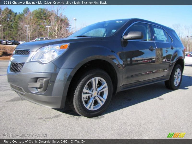 Cyber Gray Metallic / Light Titanium/Jet Black 2011 Chevrolet Equinox LS