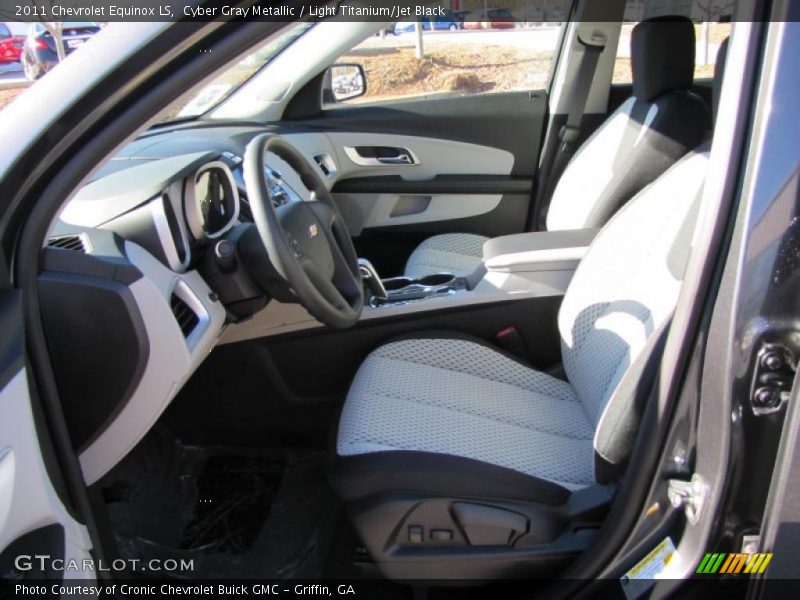 Cyber Gray Metallic / Light Titanium/Jet Black 2011 Chevrolet Equinox LS