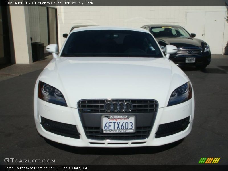 Ibis White / Black 2009 Audi TT 2.0T quattro Coupe