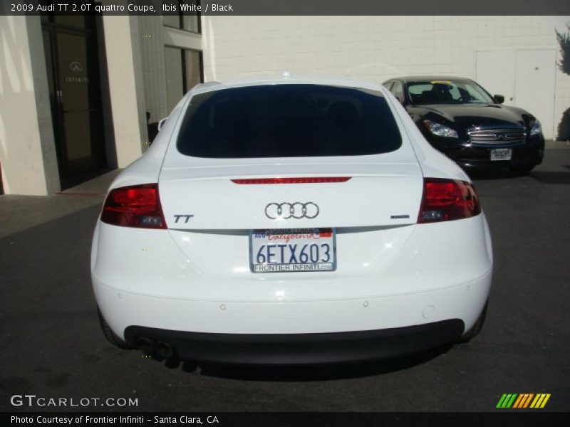 Ibis White / Black 2009 Audi TT 2.0T quattro Coupe