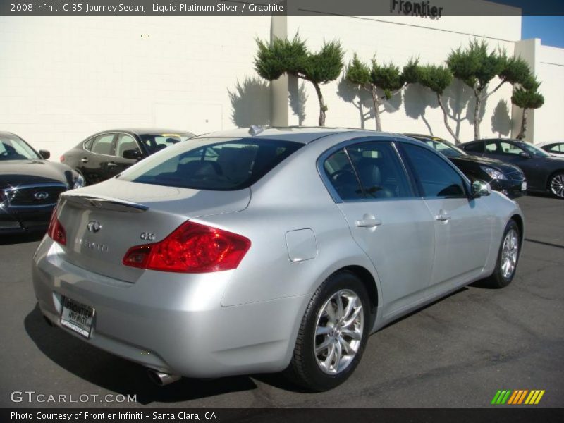 Liquid Platinum Silver / Graphite 2008 Infiniti G 35 Journey Sedan