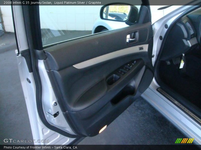 Liquid Platinum Silver / Graphite 2008 Infiniti G 35 Journey Sedan