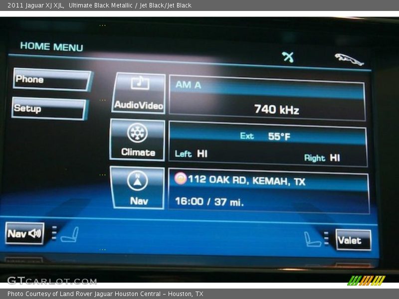 Ultimate Black Metallic / Jet Black/Jet Black 2011 Jaguar XJ XJL