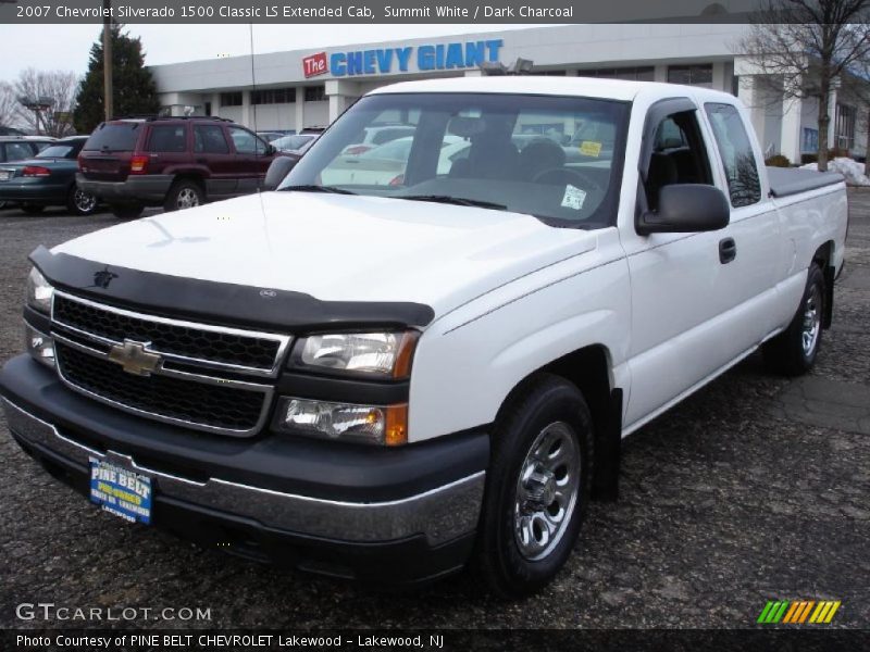 Summit White / Dark Charcoal 2007 Chevrolet Silverado 1500 Classic LS Extended Cab