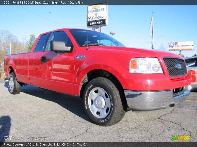 Bright Red / Dark Flint 2004 Ford F150 XLT SuperCab