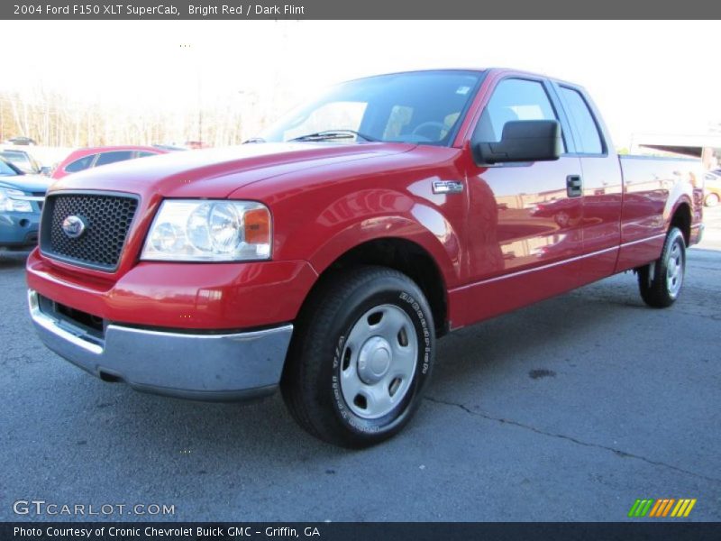 Bright Red / Dark Flint 2004 Ford F150 XLT SuperCab