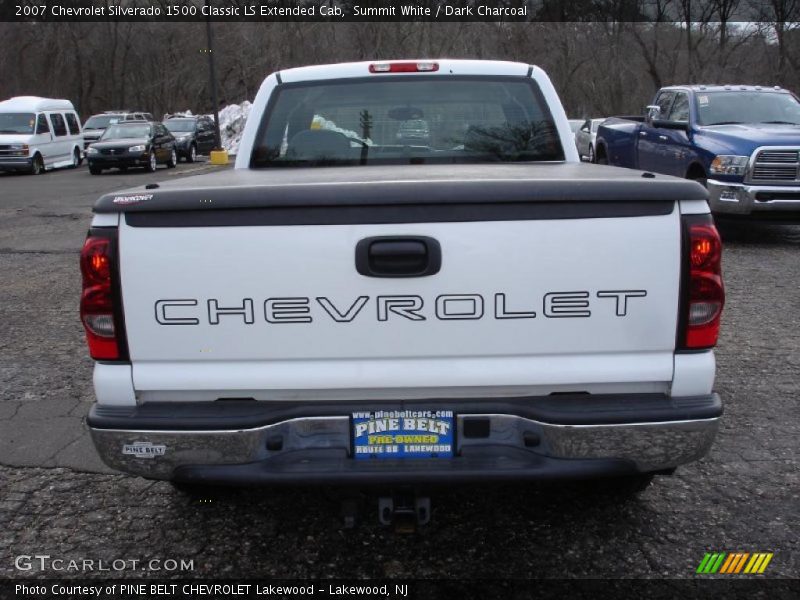 Summit White / Dark Charcoal 2007 Chevrolet Silverado 1500 Classic LS Extended Cab