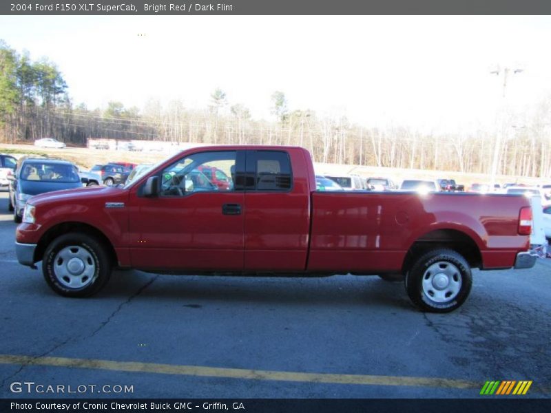 Bright Red / Dark Flint 2004 Ford F150 XLT SuperCab