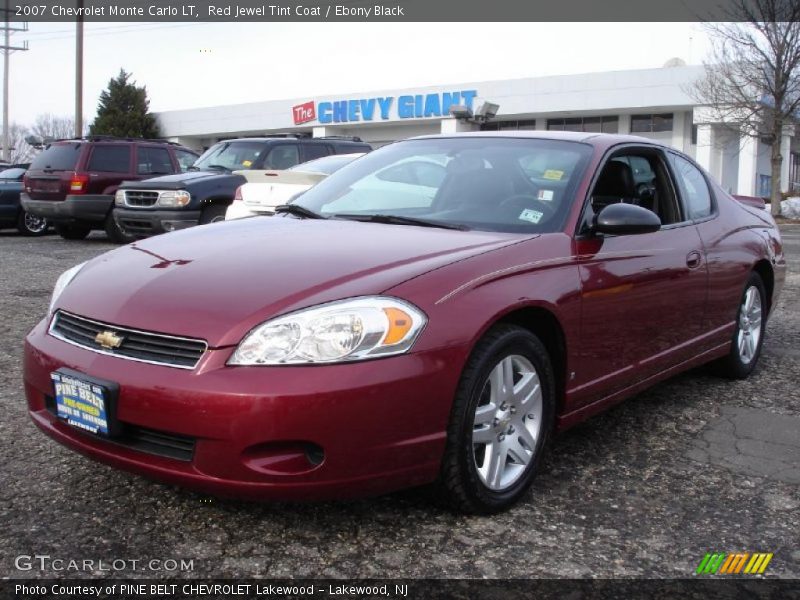 Red Jewel Tint Coat / Ebony Black 2007 Chevrolet Monte Carlo LT