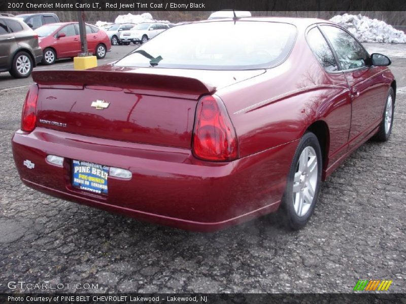Red Jewel Tint Coat / Ebony Black 2007 Chevrolet Monte Carlo LT